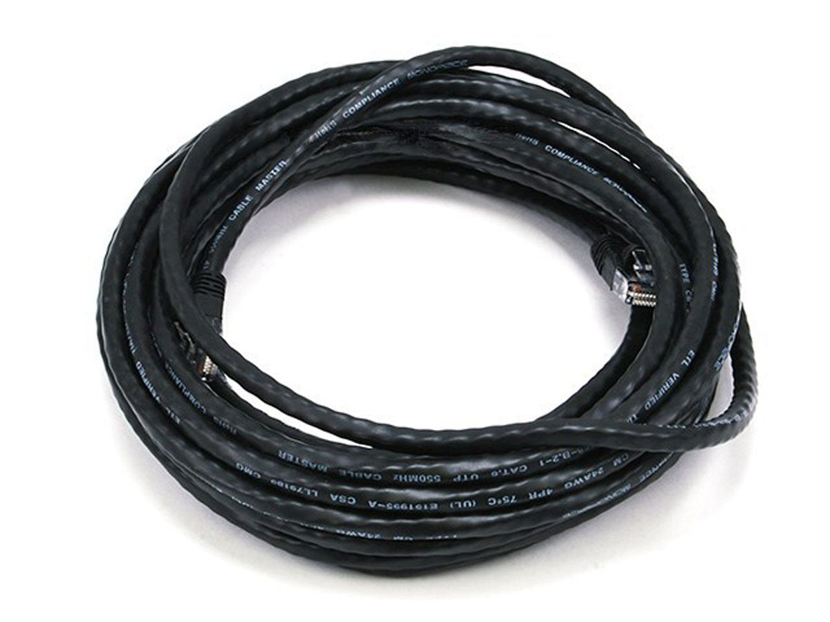 Monoprice CAT 6 500MHz UTP 25FT Cable - Black