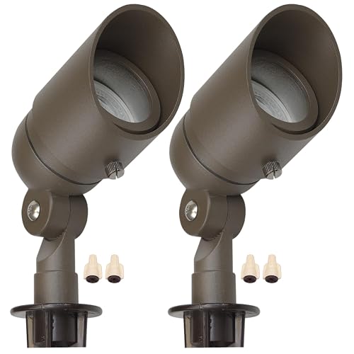 Lumina Lighting® 5W Landscape Lighting 12V Landscape Lights Low Voltage Landscape Spotlights Warm White Waterproof Outdoor Replaceable LED Bulb
