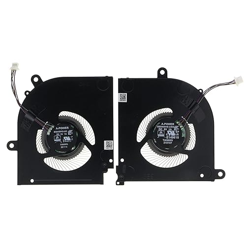 Replacement CPU&GPU Cooling Fan for MSI Stealth 15M A11UEKV-009US MS-1563 BS5405HS-U4W BS5405HS-U4X