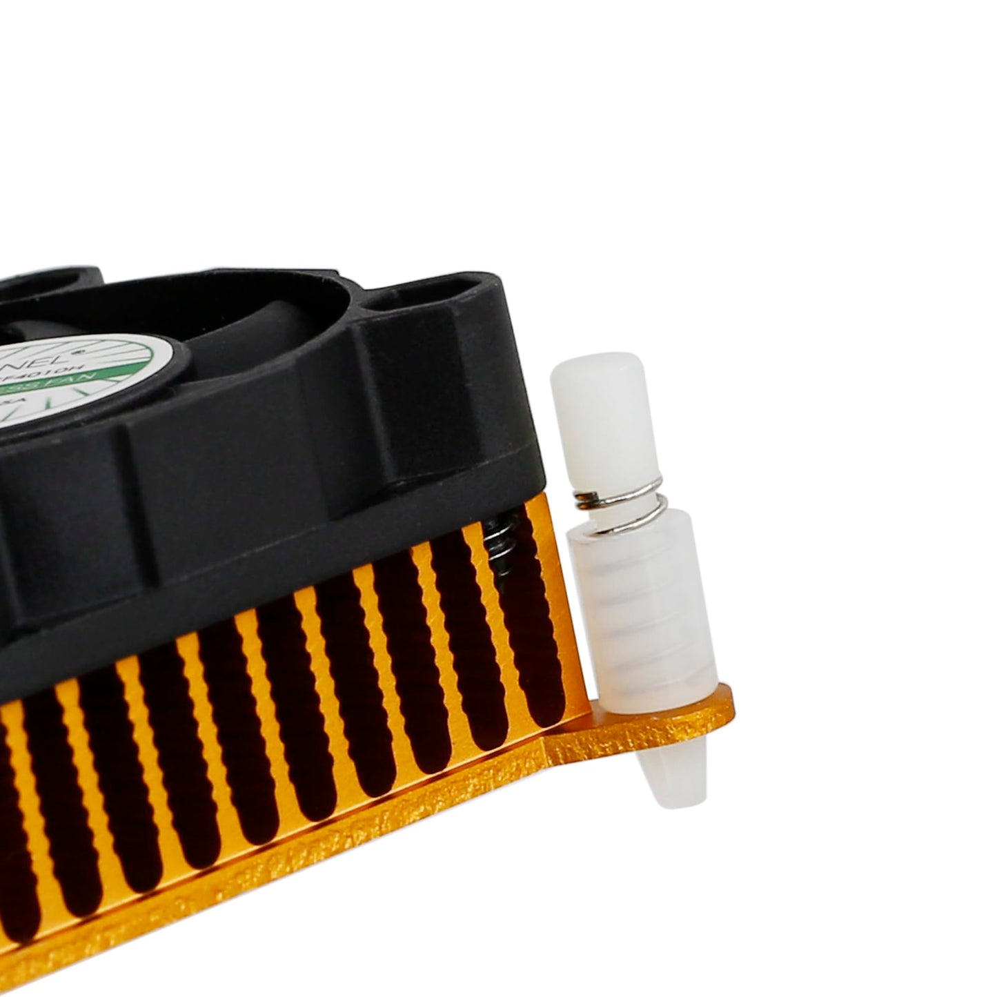 GENNEL Aluminium Heatsink Fin with 40mm 12V Fan, Heat Sink Cooler for PC Northbridge Chipset Cooling