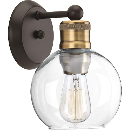 Progress Lighting P300049-020 Hansford Bath & Vanity, 1-Light, Antique Bronze