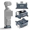 NEEWER Charging Adapter Base Compatible with DJI Osmo Pocket 3 Gimbal, Type C Charging with 1/4" Thread Arca Type Dovetail, Magnetic Folding Fingers