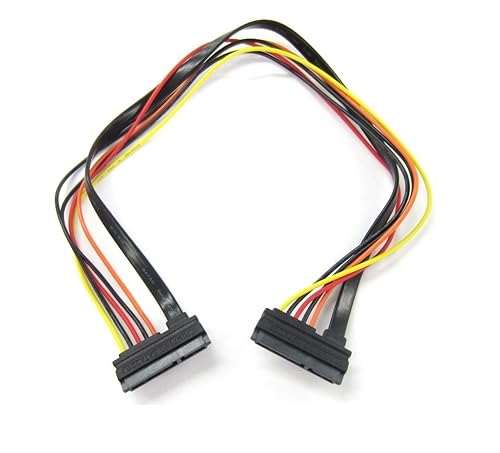 Micro SATA Cables 18 Inch SATA III 22 Pin Female to Female Power & Data Cable