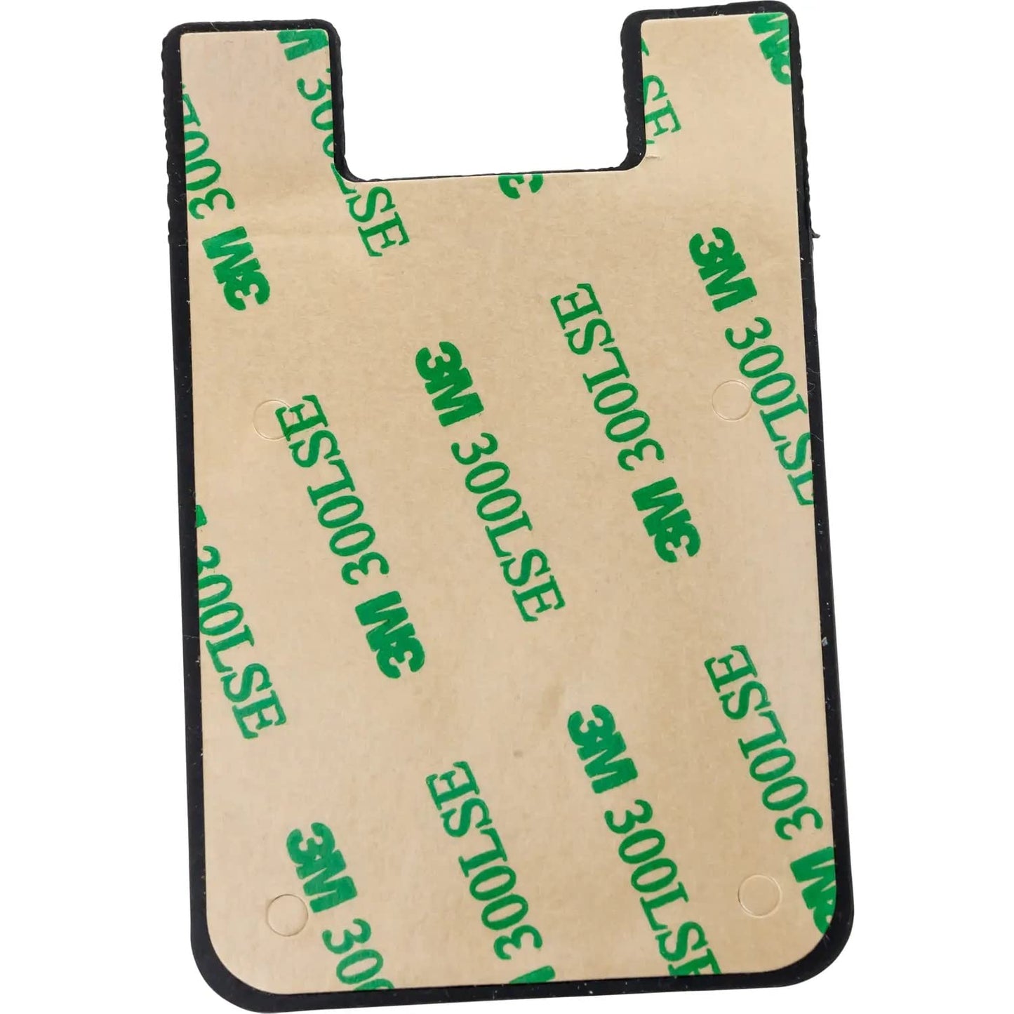 Silicone Phone Card Holder Pocket, Stick On Wallet, Adhesive Credit Card Pouch, Compatible with iPhone & Samsung Galaxy - Black