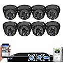 GW Security 16 Channel 12MP NVR 4K H.265+ Face Recognition Surveillance Security Camera System with 8 UltraHD 4K 8MP IP PoE Microphone Dome Security