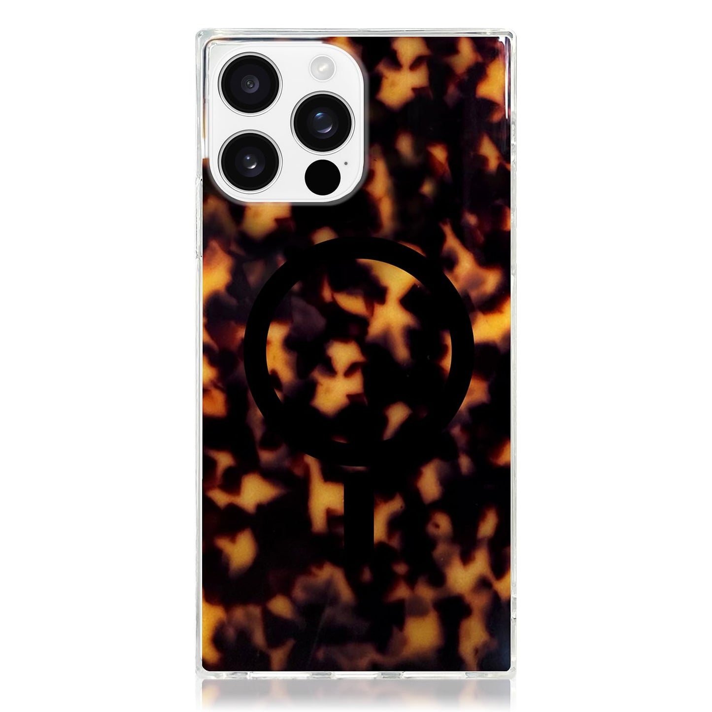 Flaunt Official Square iPhone 16 Pro Case - Tortoise Shell