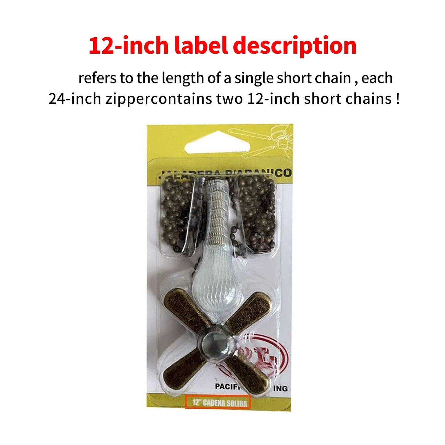 Ceiling Fan Pull Chain Extender, ???? ???????? Extra Long with Decorative Frosted Glass Bulb and Fan Cord,Fit All Standard 3mm Diameter Ceiling Fans
