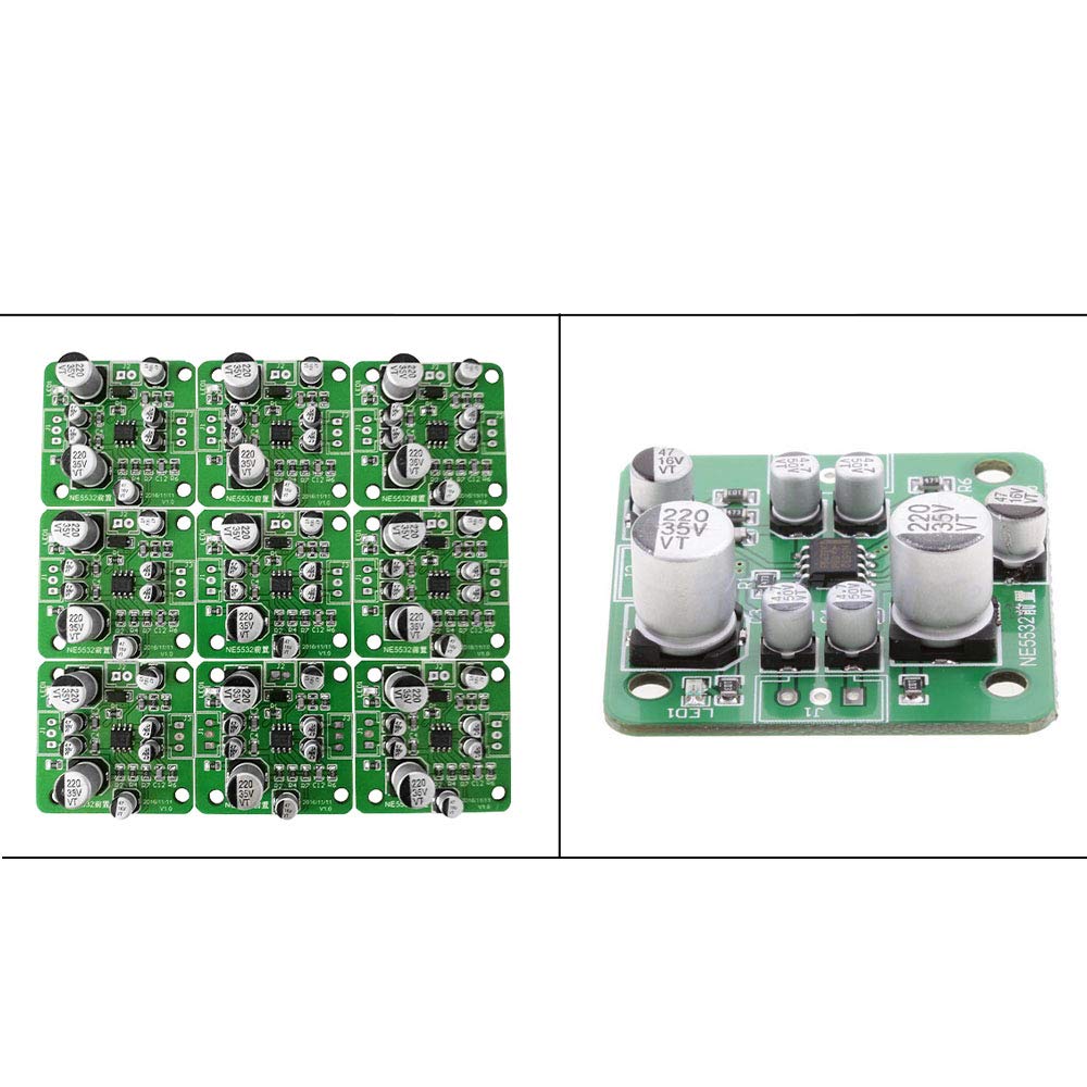 Ximimark 1Pcs NE5532 PCB Sound Magnifier Board Preamplifier Audio Amplifier Module 4558 LM833 LT1057 AD827 OPA2604