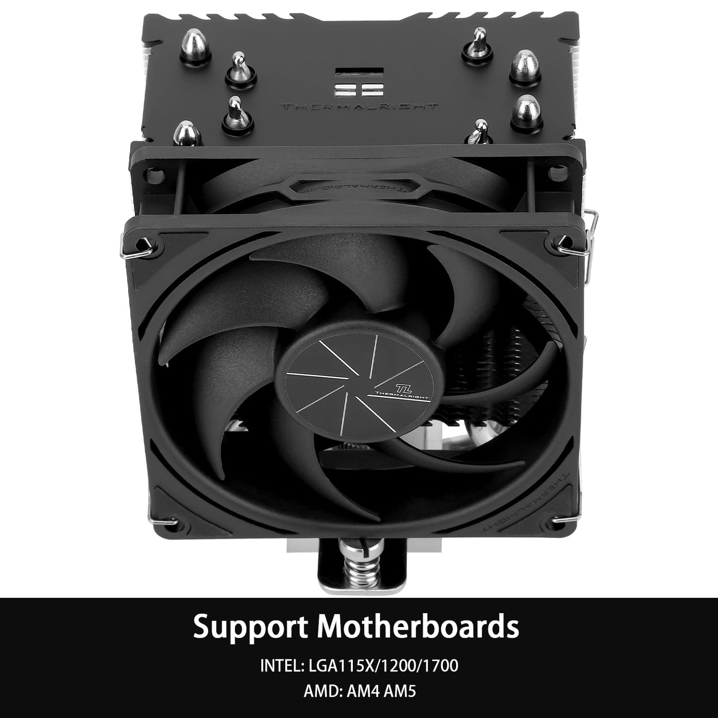 Thermalright Assassin X 90 SE V2 CPU Air Cooler, 2200RPM Speed,4 Heat Pipes, 92mm PWM Quiet Fan CPU Cooler, 118mm High,for AMD AM4 AM5/Intel