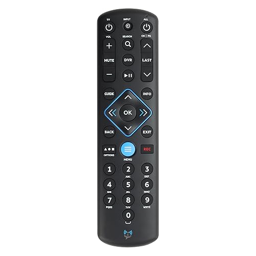 SatelliteSale Remote Control Replacement URC1160 Compatible with Spectrum/Charter Cable Set-Top Boxes, TVs, and Audio Devices - UE878RCU Matte Black