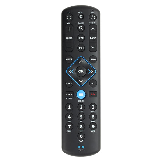 SatelliteSale Remote Control Replacement URC1160 Compatible with Spectrum/Charter Cable Set-Top Boxes, TVs, and Audio Devices - UE878RCU Matte Black