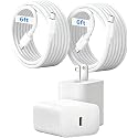for iPhone 17 16 15 Charger Fast Charging 2Pack 20W USB C Wall Charger with 6FT Fast Charging Cable Compatible with iPhone 17/17 Air/17 Pro/17 Pro