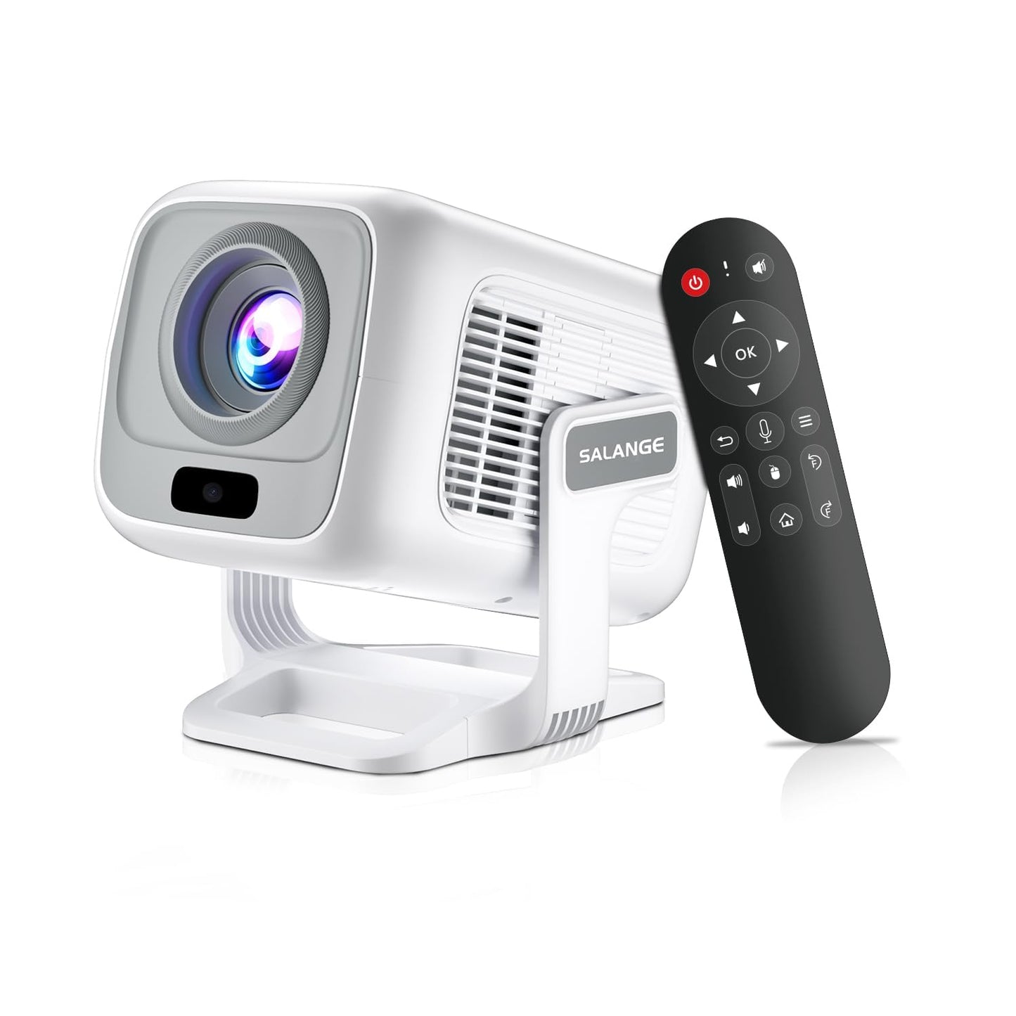 [ Auto Focus / 1080P Native ] Mini Projector 4K, 250 ANSI Lumens, Short Throw Projectors with Wifi and Bluetooth 5.4, Built-in Apps, Outdoor Movie
