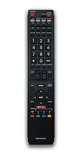 GB004WJSA Universal Replacement Remote Control for All Sharp Aquos Smart TV GB005WJSA LC-70LE640U LC-70LE650U LC-80LE650U LC-90LE657U LC-60LE755U