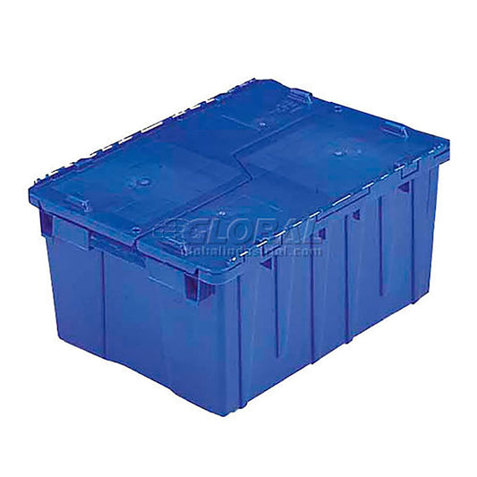 Orbis Flipak Distribution Container, 15-3/16 x 10-7/8 x 9-11/16, Blue