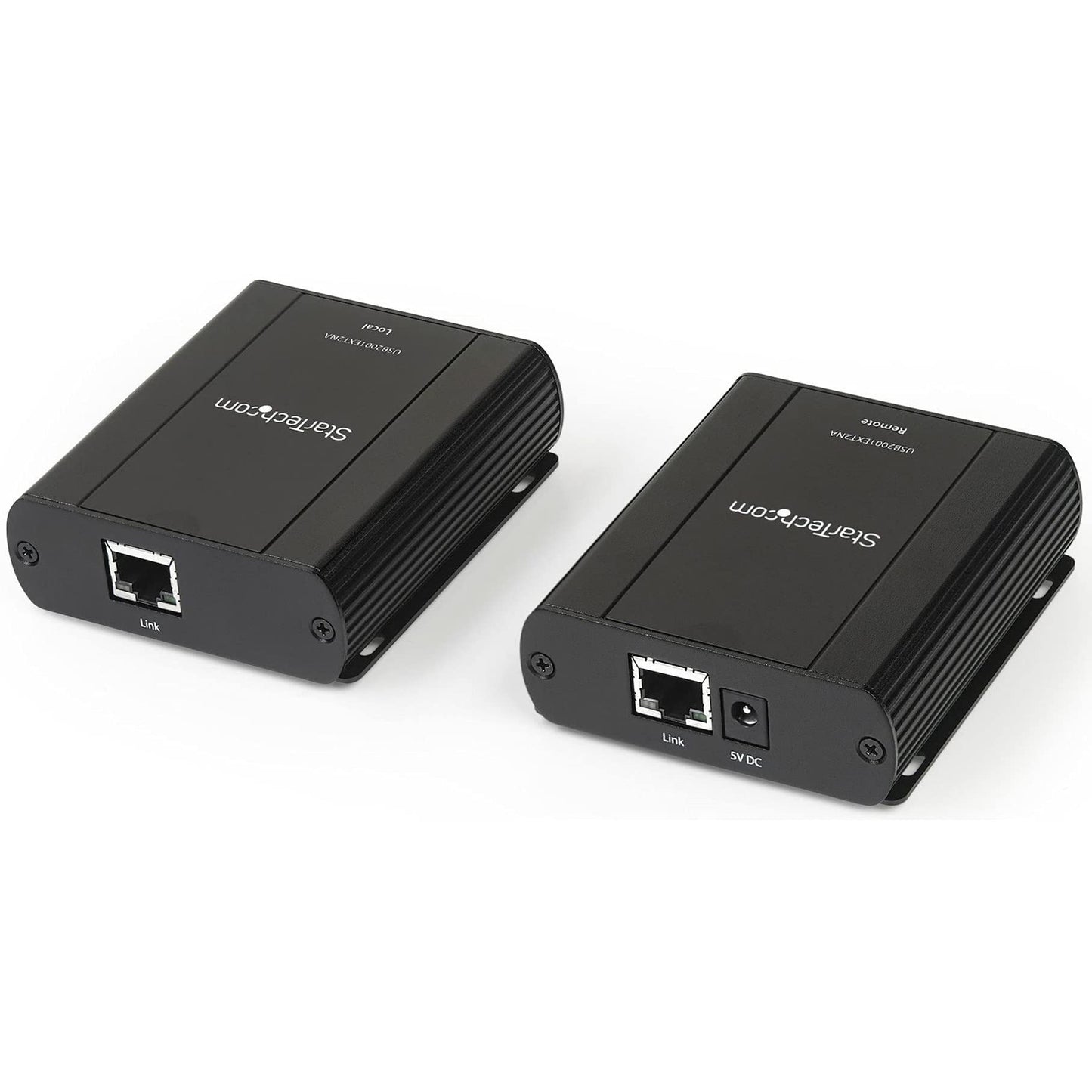 StarTech.com USB 2.0 Extender Over Cat5/Cat5e/Cat6 Ethernet Cable (RJ45) - 330ft/100m Industrial USB Extender Adapter Kit w/ESD Protection & Metal