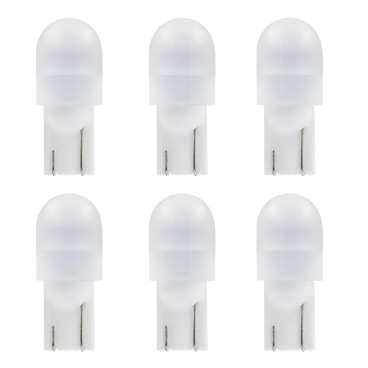 Cheopha T10 T5 Wedge Base Led Bulb 12V Landscape Bulb 1W 2700K 6-Pack