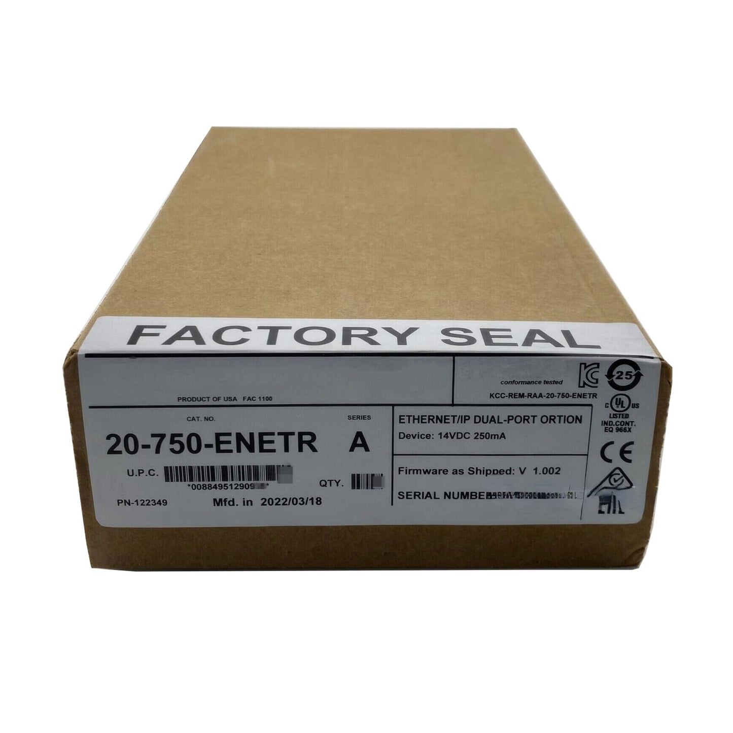 CBBEXP 20-750-ENETR Dual Ethernet/IP Option Adapter 20750ENETR New and Original in Box