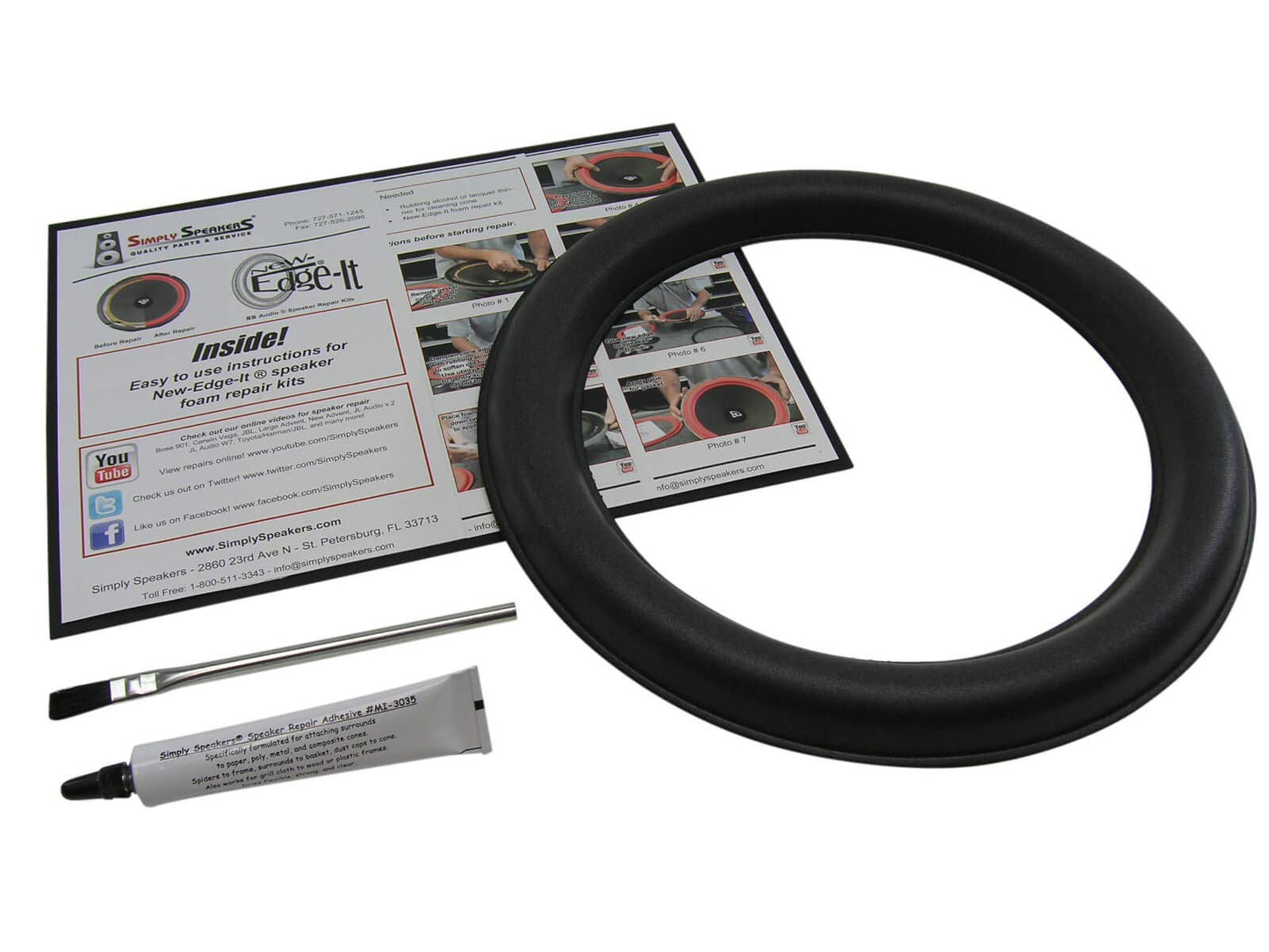 JL Audio 12" Single Foam Speaker Repair Kit, 12W6v2-D4, FSK-12JLv2-1 (Single)