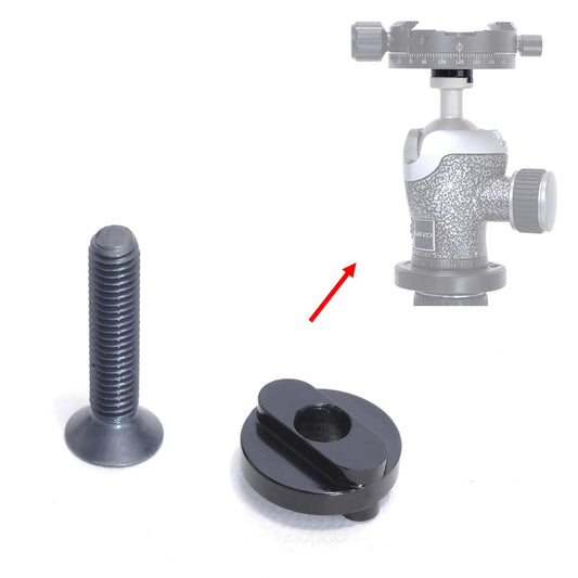 Camera Arca-Swiss Quick Release Clamp Converter Screw Adapter Compatible for Tripod Head of Gitzo 82TDQ / 82DQ Series, Manfrotto MH490 / 492/494