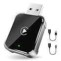 Koxot Wireless CarPlay Adapter for iPhone, 2025 Upgrade Wired Carplay to Wireless, Low Latency, Long-Term Stability, Plug & Play, Mini Apple CarPlay