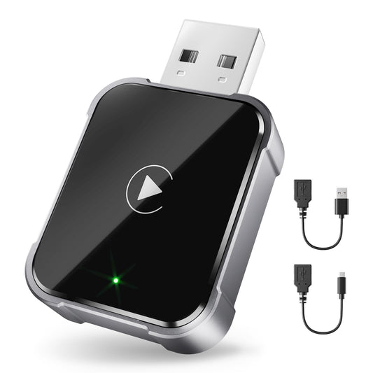 Koxot Wireless CarPlay Adapter for iPhone, 2025 Upgrade Wired Carplay to Wireless, Low Latency, Long-Term Stability, Plug & Play, Mini Apple CarPlay