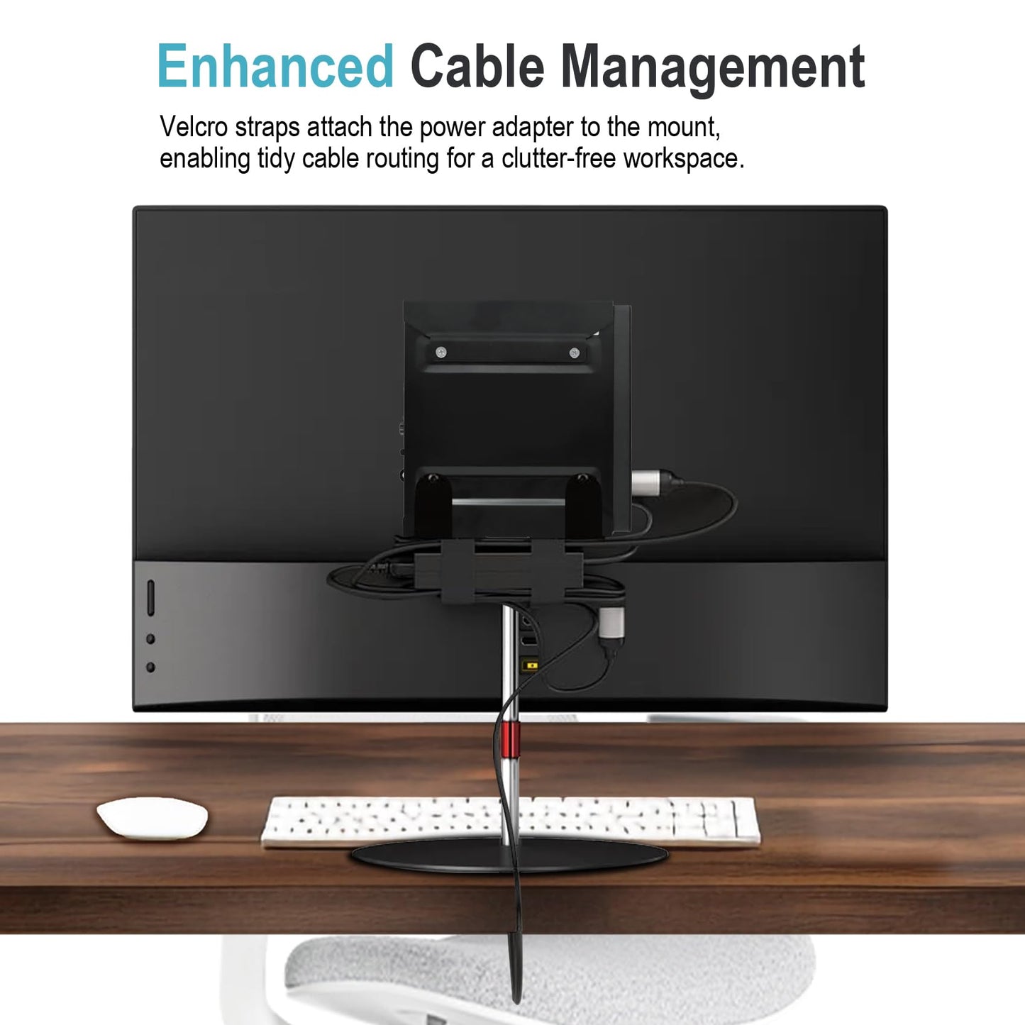 Mini PC VESA Mount Compatible with HP Desktop Mini, HP ProDesk Mini, HP EliteDesk Mini, Wall VESA and Under Desk Mount for HP Pro Mini 260 400,HP