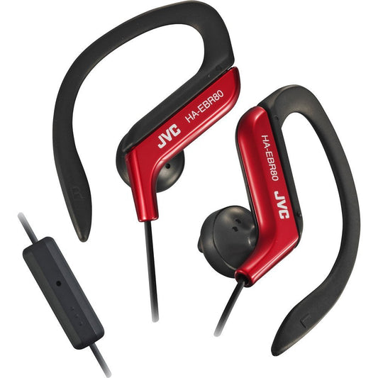 JVC Stereo in-Ear Lightweight Water-Resistant Active Sport Headphones with Mic/Remote for iPhone and iPod (Red)