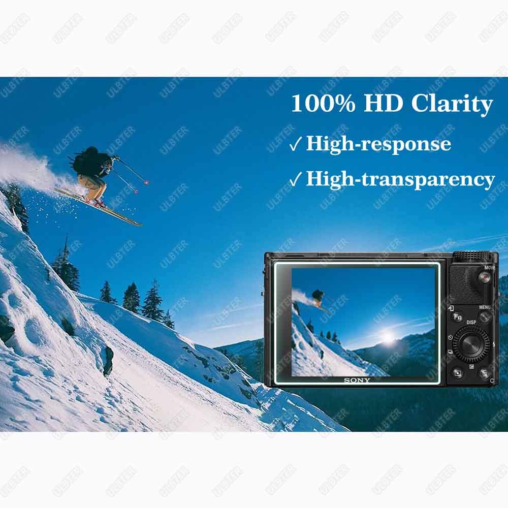 ULBTER Screen Protector for Sony RX100 VII VI V IV III II I RX100M7 M6 Camera [3 Pack], 0.3mm 9H Hardness Tempered Glass Anti-Scrach Anti-Bubble