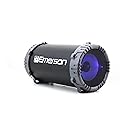 Emerson EAS-3001 Portable Bluetooth Speaker with Carrying Strap, Multicolor LED Lighting, Built-in Rechargeable Battery, AUX Input, USB Charging,
