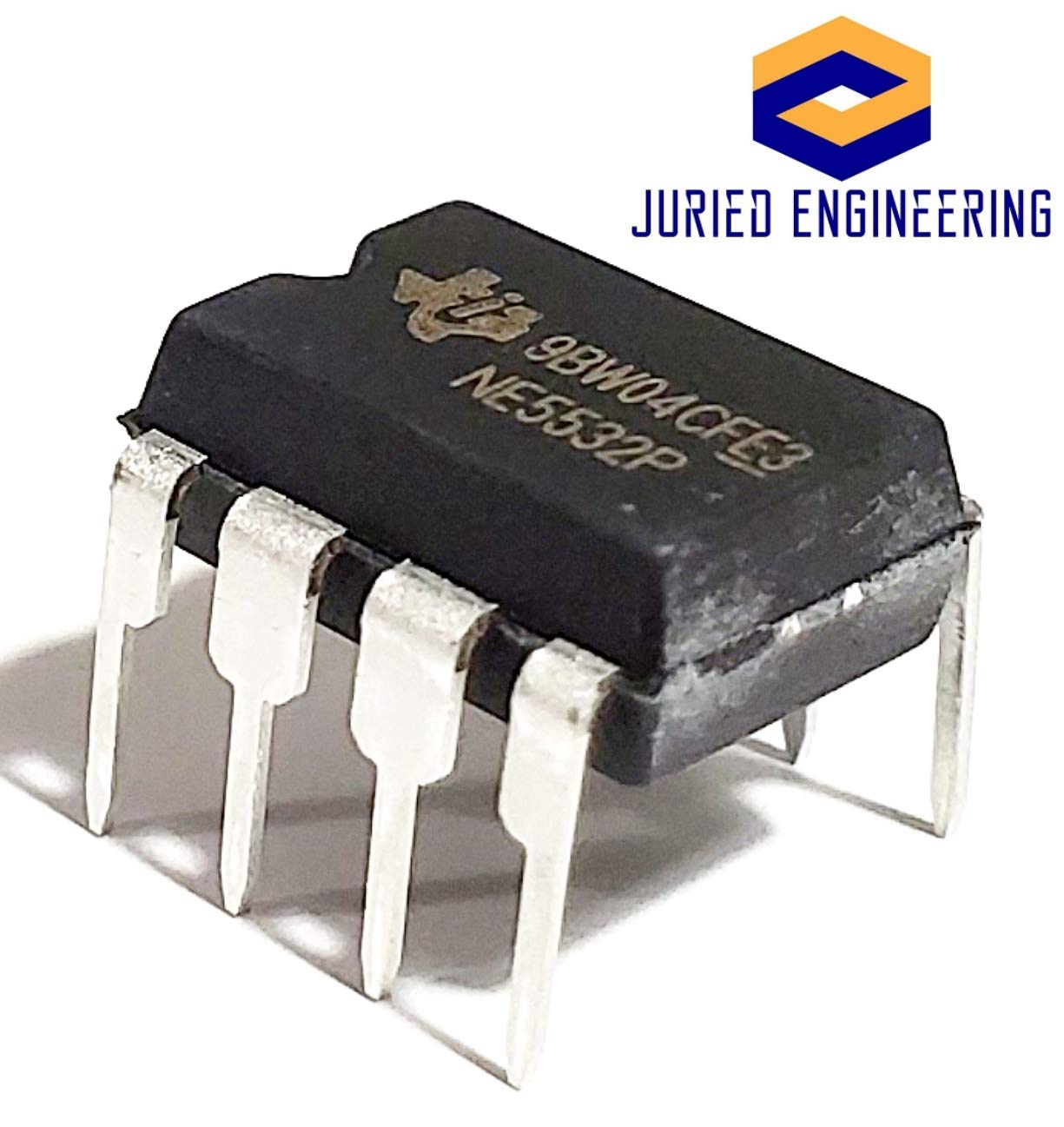 Juried Engineering NE5532P NE5532 Dual Low-Noise High-Speed Audio Operational Amplifier Op Amp Breadboard-Friendly IC DIP-8 (1 Piece)