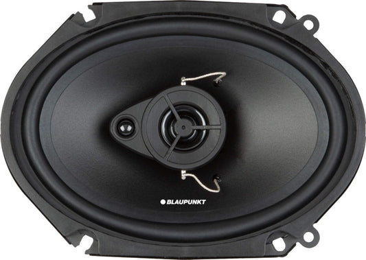 BLAUPUNKT BPS-E683 6x8 3-Way Car Speakers 120W - High-Performance, Full-Range Sound, Easy Installation - Pair Bundle with Gravity Magnet Phone Holder