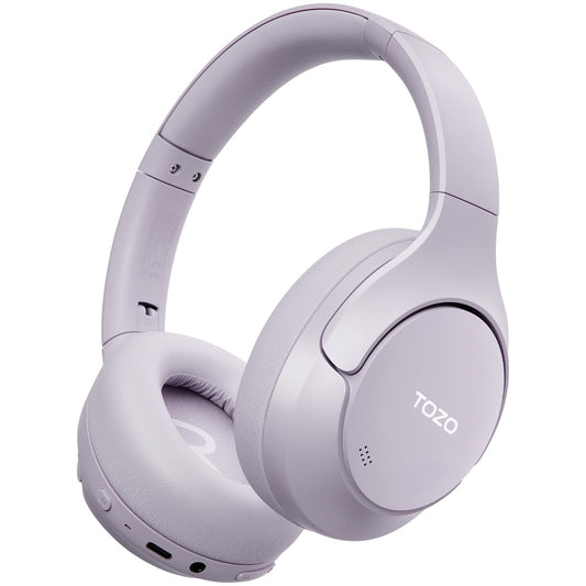 TOZO HT3 Hybrid Noise Cancelling Headphones, 90H Playtime Wireless Over Ear Bluetooth Headset, Spatial Audio AI Chat with 5 Mics, Supports Dual…