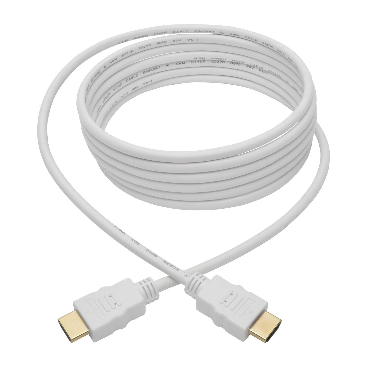 TRIPP LITE High Speed HDMI Cable, High-Definition Digital Video Audio, 4K @ 30Hz M/M, 10', White (P568-010-WH)