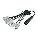 Scosche HKNAARB Reverse Antenna Adapter for Factory Radio Compatible with Select 2006-2020 Import Vehicles - Aftermarket Audio Antenna Adapter - Car