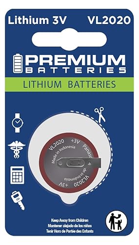 Premium VL2020 Lithium 3V Coin Cell - Japanese Engineered High Capacity Batteries (2 Pack)