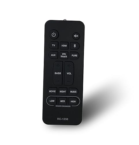 Replacement Remote Control for Denon DHT-S517 DHT-S216H DHT-S216 Soundbar