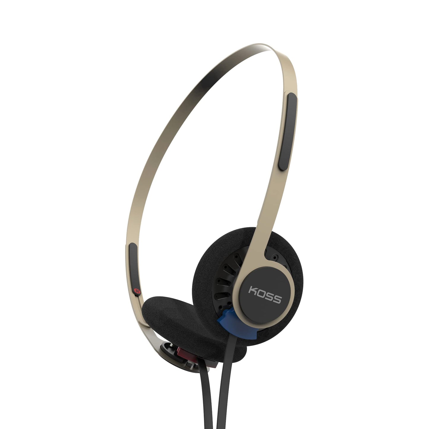 Koss KPH40 Utility On-Ear Headphones, Rhythm Beige, Interchangeable Cord