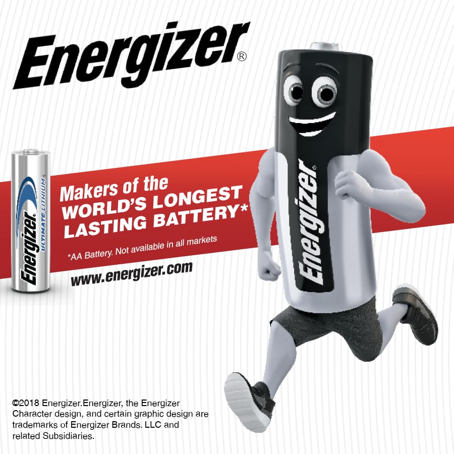 Energizer MAX 9V Batteries (2 Pack), 9 Volt Alkaline Batteries
