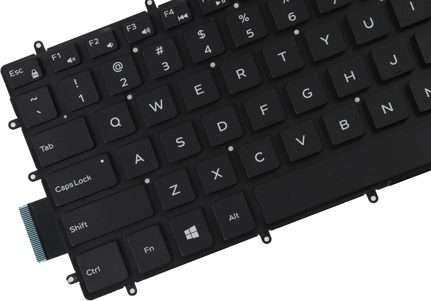 Laptop Keyboard with White Backlit Replacement for Dell G3 3500 3579 3590 3779 G5 5500 5587 5590 G7 7590 7588 7790 Series Gaming Notebook(White Print)