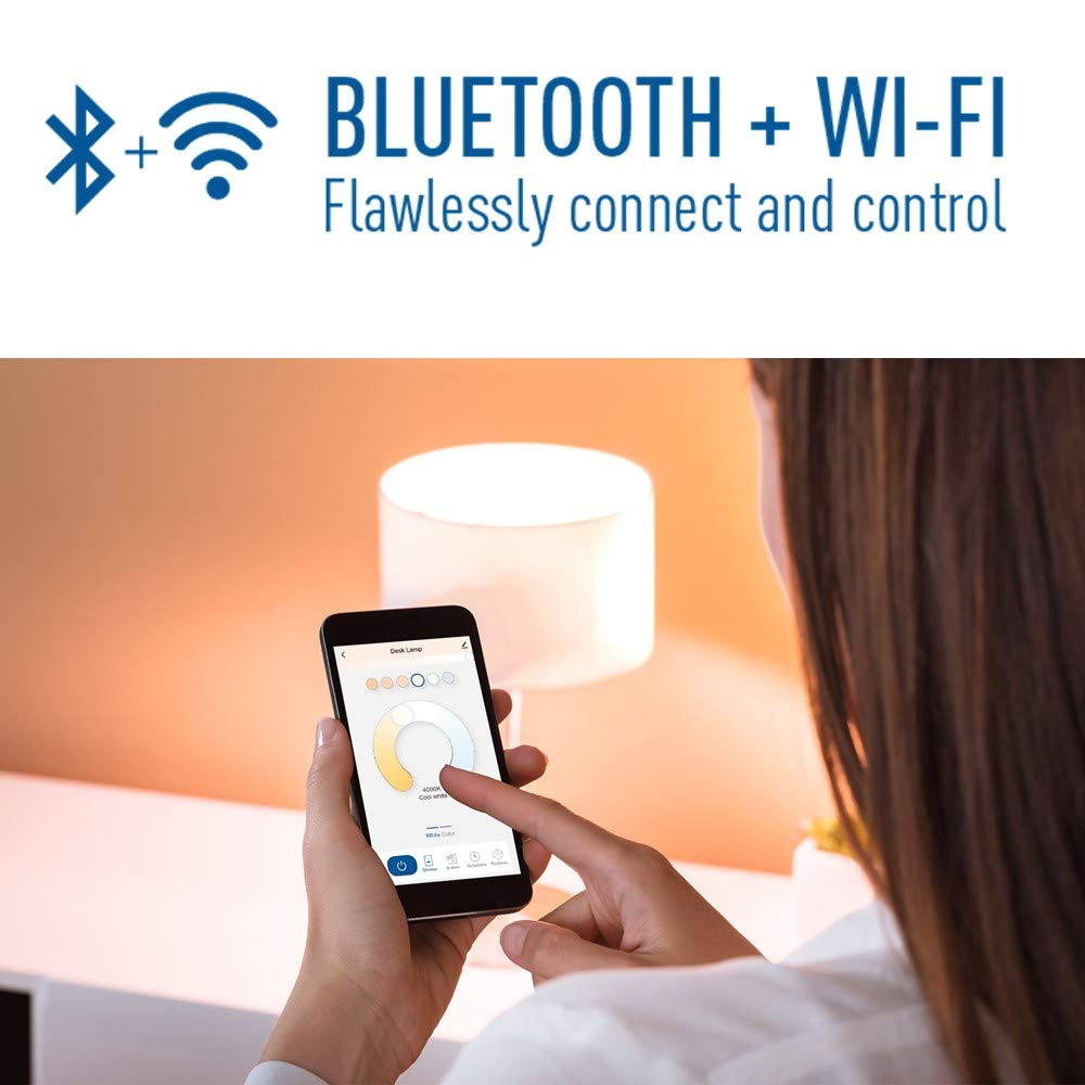 Cree Lighting Connected Max Smart Led Bulb Par38 Outdoor Flood Tunable White + Color Changing, 2.4 Ghz, Works with Alexa and Google Home, No Hub
