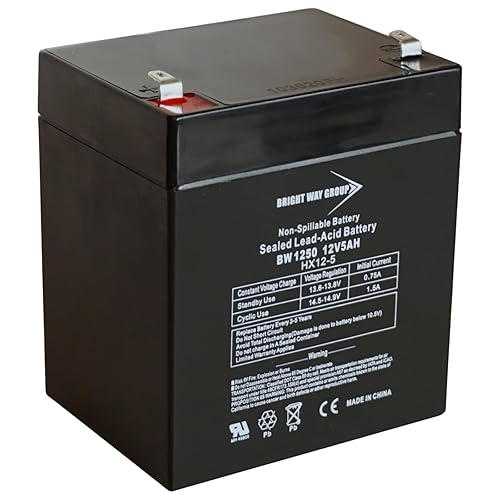Bright Way Group BW1250-F1, BW 1250 (0124), BWG 1250 T1 Battery, 12V 5Ah