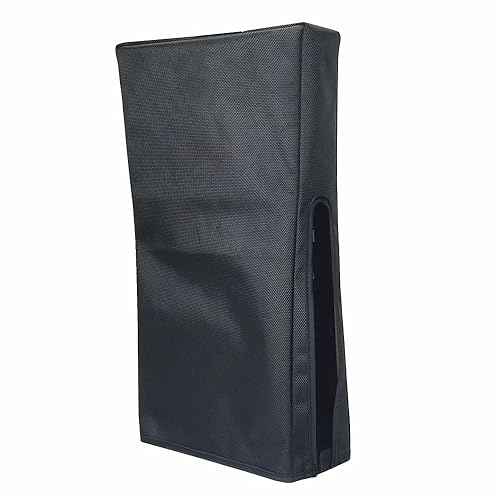 for PS5 Pro Dust Cover, Vertical Mode Dustproof Shell Protective Sleeve for PS5 Pro Disc & Digital Console, Oxford Cloth Anti-Scratch Waterproof Easy