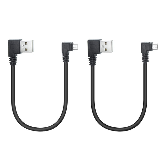 Maixbomr 90 Degree Micro USB Cable,25cm USB A Left Angle to Micro USB Left Angle Charging and The Data Transfer,for Phone and Dash