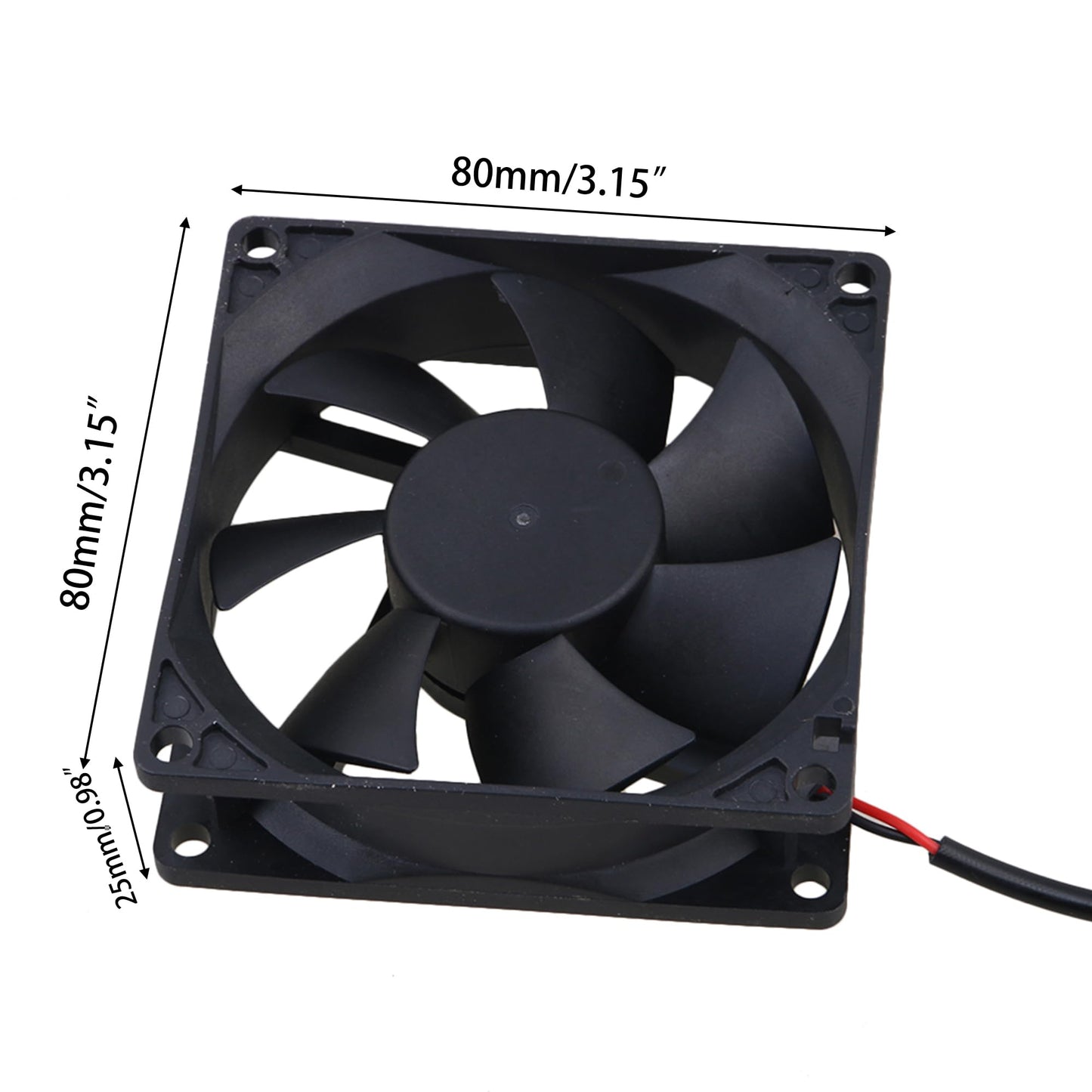 RDEXP Black 5V USB Power Silent Computer Cooling Fan for Computer Case CPU Cooler