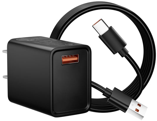 USB C Cable Fast Wall Charger for Motorola Moto G Fast/G Power/G Pure/G Stylus 5G /2022/2023/2023/2024,Edge G9 G8 G7,Play,Plus,Power,G6,X4 Z3 Z2 Play