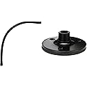 On-Stage MSA9030-19B 19-inch Gooseneck and TM08B Flange Mount with Pad - Black
