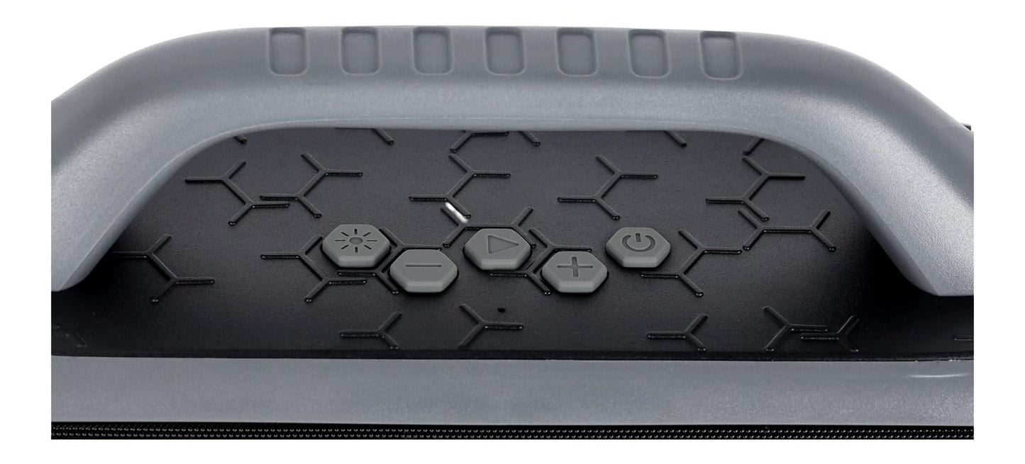 Rockville RPB50 20W x 2 RMS (40W Total) Portable Bluetooth Speaker, TWS Linking, LED Lights, Long Battery, for Parties and Outdoor Adventures