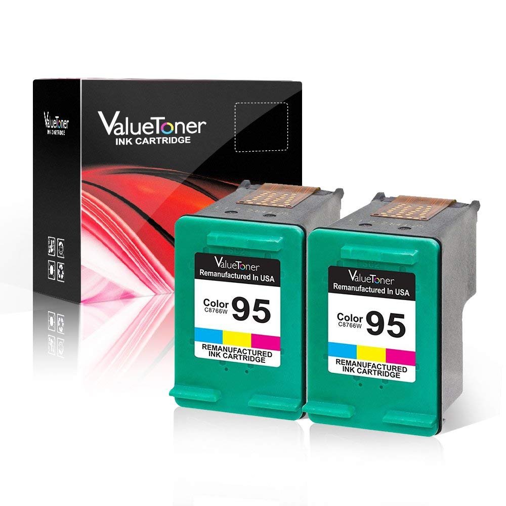 Valuetoner Remanufactured Ink Cartridge Replacement for HP 95 CD886FN C8766WN for Deskjet 460 5740 5940 6520 6620 6830 9800 Officejet 100 150 6200