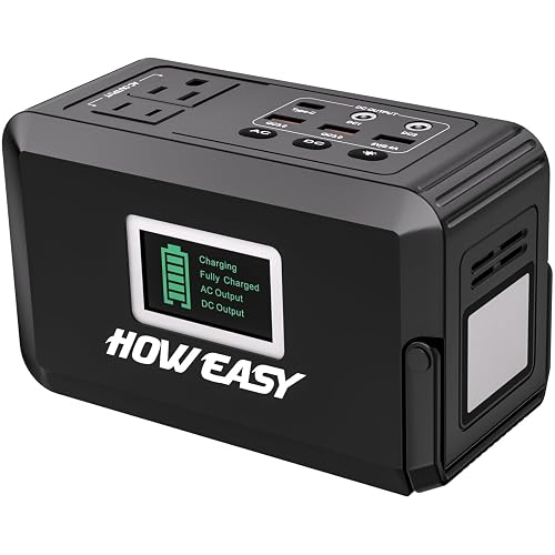 HOWEASY Portable Power Bank, 24000mAh Portable Laptop Charger with 2 110V/120W AC Outlet?Portable Battery Pack & Power Bank for Notebooks, MacBook
